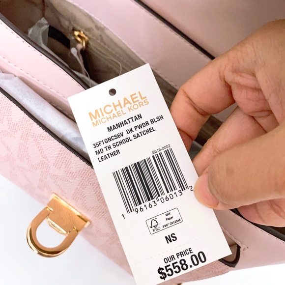 Michael Kors Manhattan Medium Leather Satchel - Picture 8 of 11